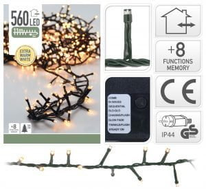 Kerstboomverlichting 560 led cluster-compact